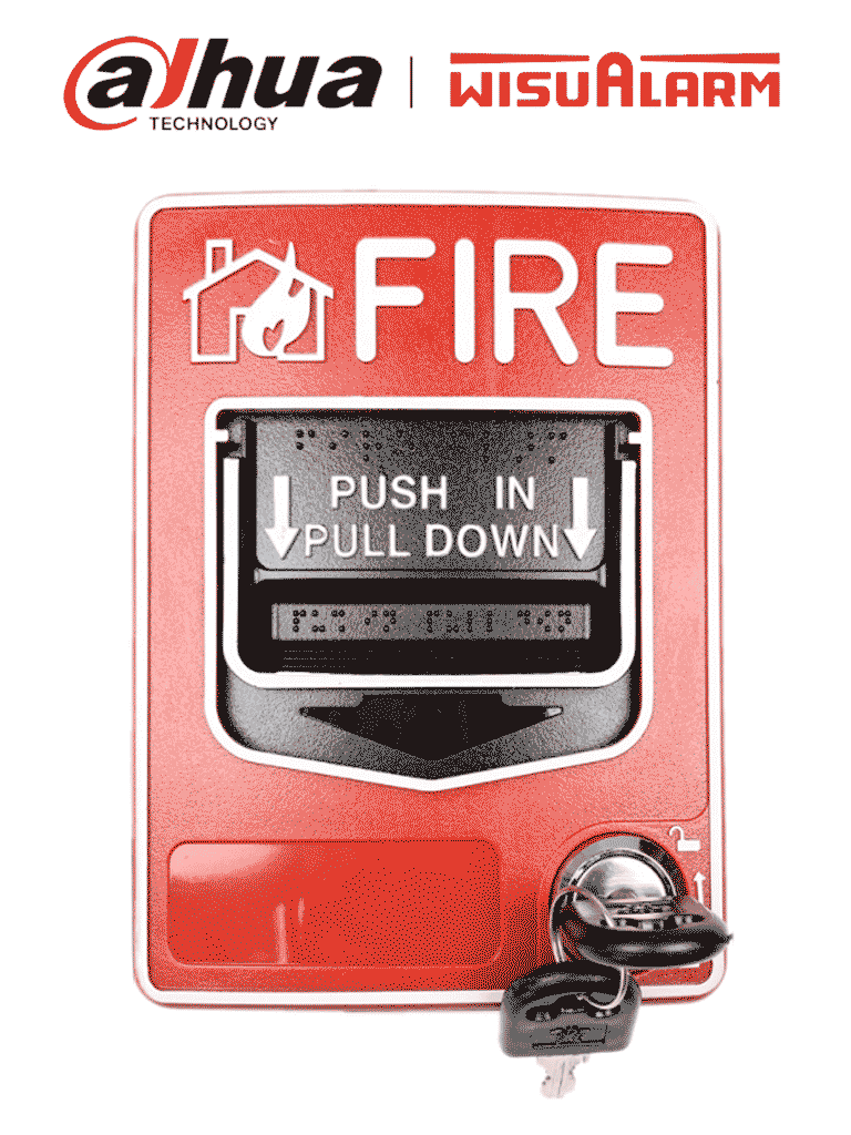 DAHUA WISUALARM DHI-HY-C124 - Estación manual con doble acción convencional, 2 Hilos, Certificado CE, 9-28V CD, Fácil instalación #LoNuevo #Wisualarm #EMW