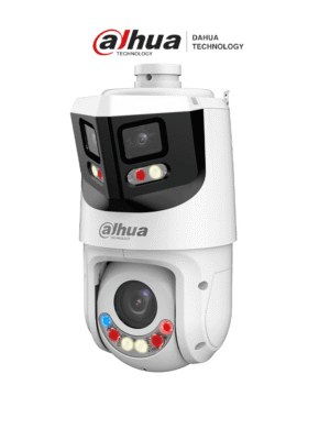 DAHUA SDT4E425-8P-GB-APV1-Cámara IP PTZ 8+4MP,8MP Vista Panorámica+4MP PT, TiOC WizSense, 25X Zoom, IR hasta100m, disuasión activa con Estrobo de Luz Roja y Azul, Altavoz Integrado, protección perimetral, Iluminador dual inteligent, IP66#ILDDAFE