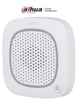 DAHUA DHI-ARA14-W2- Sirena intercom inalámbrica con audio bidireccional y múltiples sonidos (fuego, intrusión, pánico, médica y más), Compatible únicamente con HUB 2, Soporta botón de pánico para mayor seguridad y control. #BFA