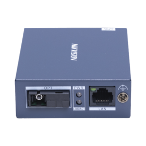 Hikvision ds3d01ra(b) Convertidor Fibra Óptica / Receptor / Monomodo (RX) / 1 Puerto SFP (SC) 100 Mbps / 1 Puerto RJ45 10/100 Mbps / HASTA 20 KM / Plug and Play
