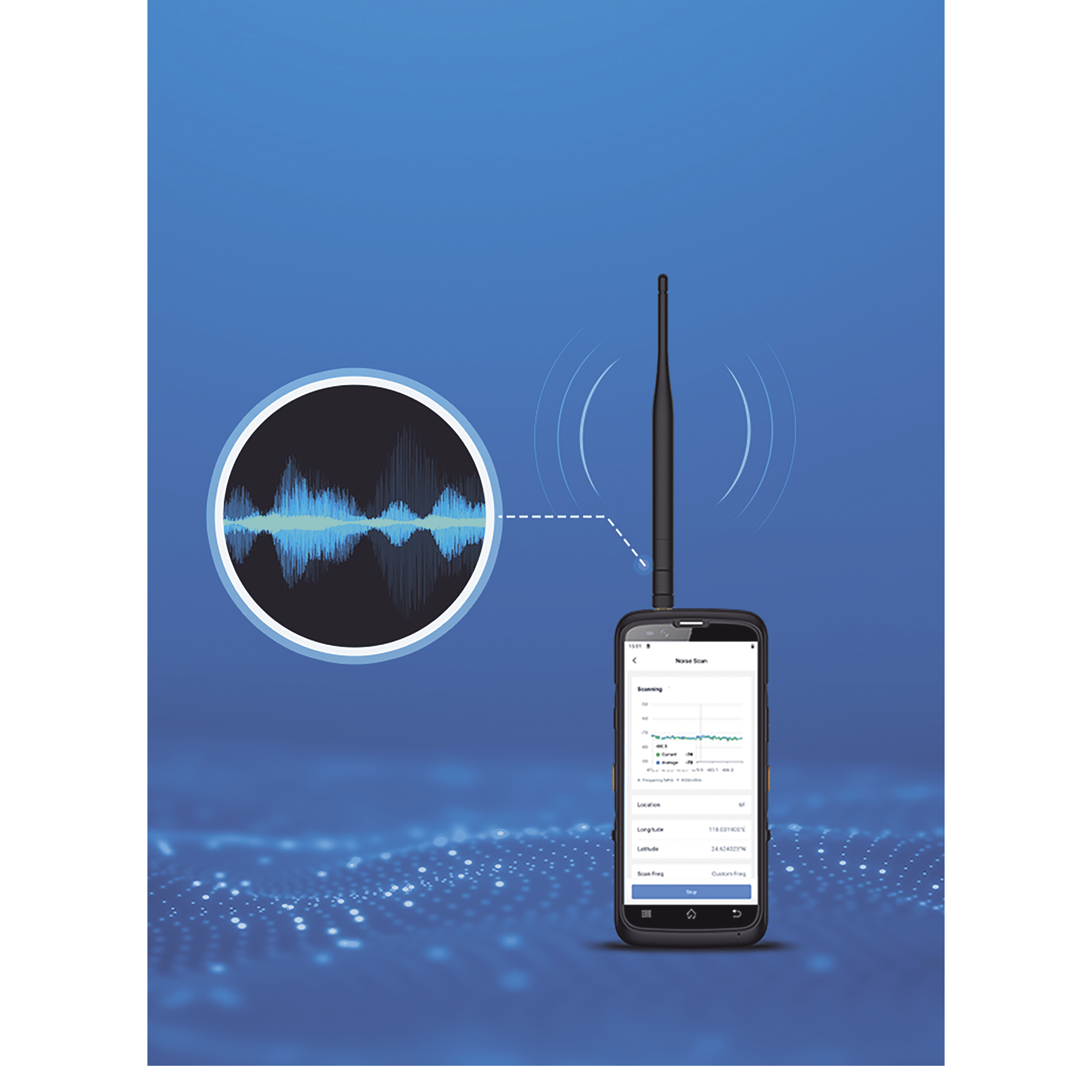 Milesight ft101915m Probador de cobertura de red LoraWAN