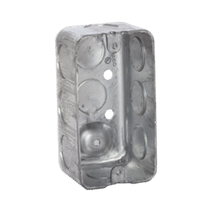 Raco hub660 Caja (Chalupa) 4x2/ Profundidad 1-7/8/ 10 Entradas de 1/2/ Troquelada.