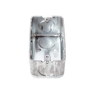 Raco hub663 Caja (Chalupa) 4x2 / Profundidad 1-7/8 / 7 Entradas de 3/4 / Troquelada.