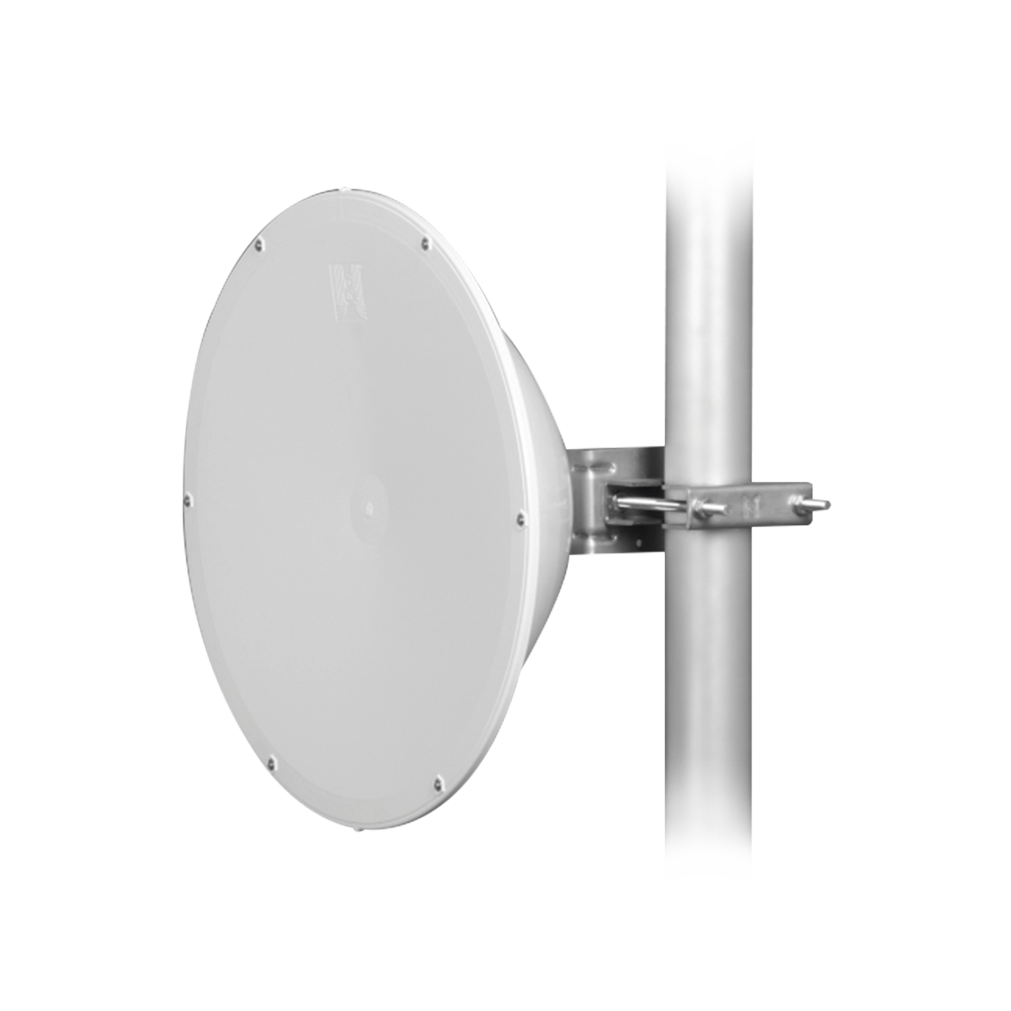 Jirous jrc24ddmimo Antena direccional de Alto Rendimiento/ Parábola profunda para mayor aislamiento al ruido / 24.5 dBi / (4.9 - 6.4 GHz) / Conectores N-Hembra / Fácil Montaje y Soporte de acero inoxidable / Radomo Incluido