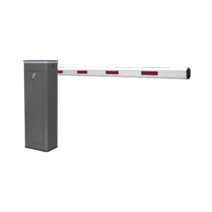 Accesspro ktxbfrb Kit de Barrera Vehicular Derecha y Brazo de 3 Metros / Finales de Carrera Ajustables por Programación / Movimiento Fluido / Diseño Elegante Color Gris / Con Corona Led Semaforizada