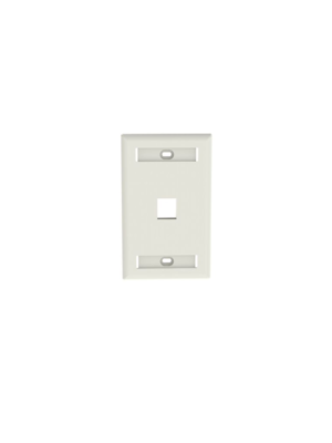 PANDUIT NK1FWHY - Faceplate de pared / 1 puerto / Color Blanco /La placa frontal NetKey es compatible con un módulo Keystone