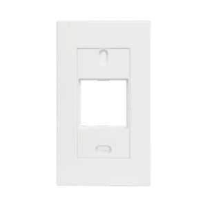 Ibernex nx9012 Marco blanco con placa metalica para caja americana