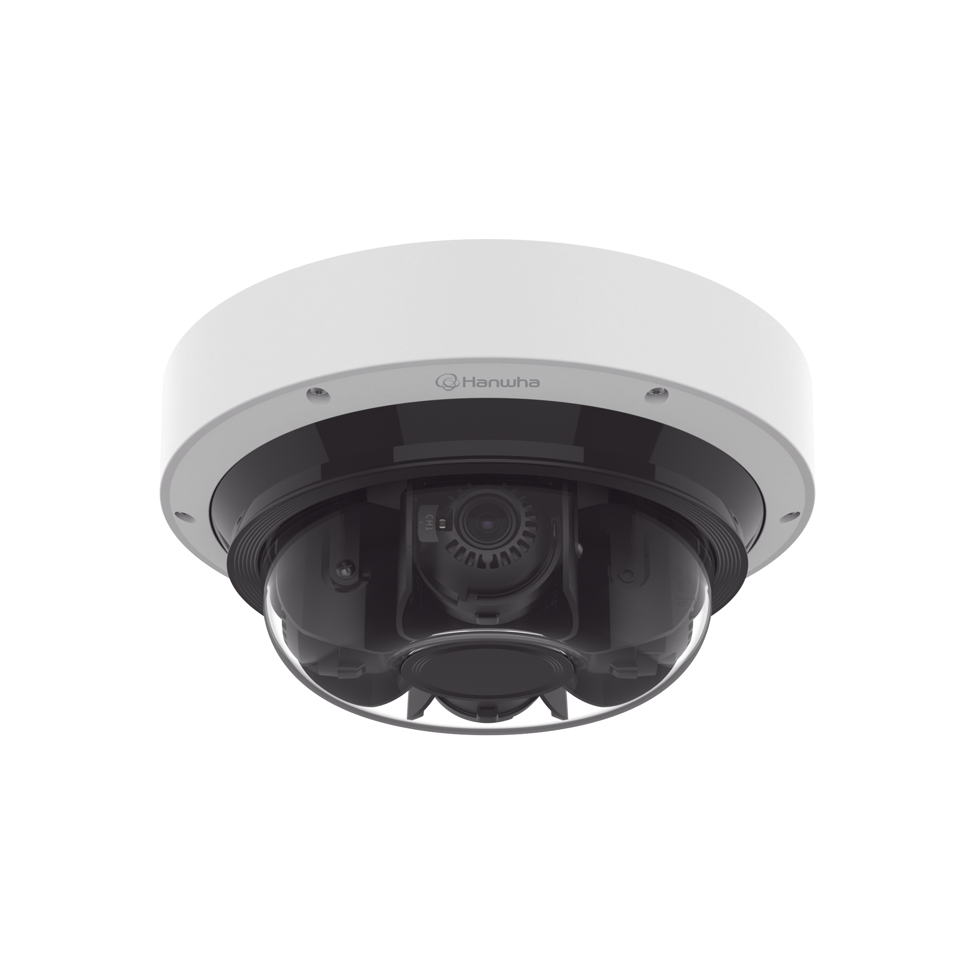 Hanwha Techwin Wisenet pnm-c16083rvq Camara IP Multisensor 16MP (4 Sensores de 4MP)/ WDR 120DB/ Lente Motorizado 3.3 - 5.7MM/ Inteligencia Artificial/ POE+/ IP66/ NEMA 4X/ IK10/ MICROSD/ IR 15M/ NDAA