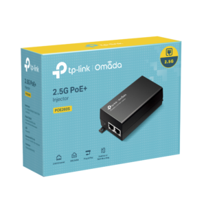 Tp-Link poe260s Inyector PoE+ (30W) / Gigabit 802.3 af/at / 2 puertos 10/100/1000 Mbps / Plug and Play / Fuente alimientación Integrada
