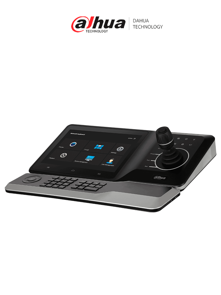 DAHUA DHI-NKB5000-F - Teclado Controlador de Red HD/ Control de PTZs, DVRs, NVRs e IPC/ Soporta Función de Videowall/ Soporta Resolución 4k/ Onvif/ Teclado Inalámbrico/ Pantalla Tactil de 10 Pulgadas/ Wifi/ RS232/RS485/ #ProAccesorios