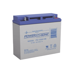 Power Sonic ps-12200 Batería 12V, 20AH, Para Respaldo, Tecnologías AGM/VRLA, 5 Años Vida Útil, Terminales NB2, Reconocida UL