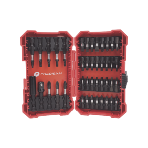 Precision pstc01001 Juego de 42 Puntas para Taladro + Estuche (Entrada Hex. 1/4)
