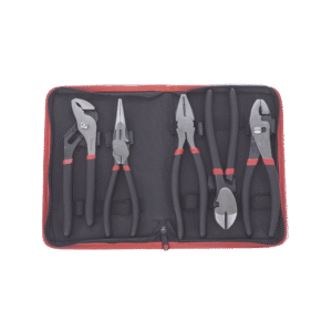 Precision psth01003 Juego de 5 Pinzas de 8 con Estuche. Incluye: P. Mecánica, P. para Tubo, P. Eléctrica, P. Corte, Nariz Larga.