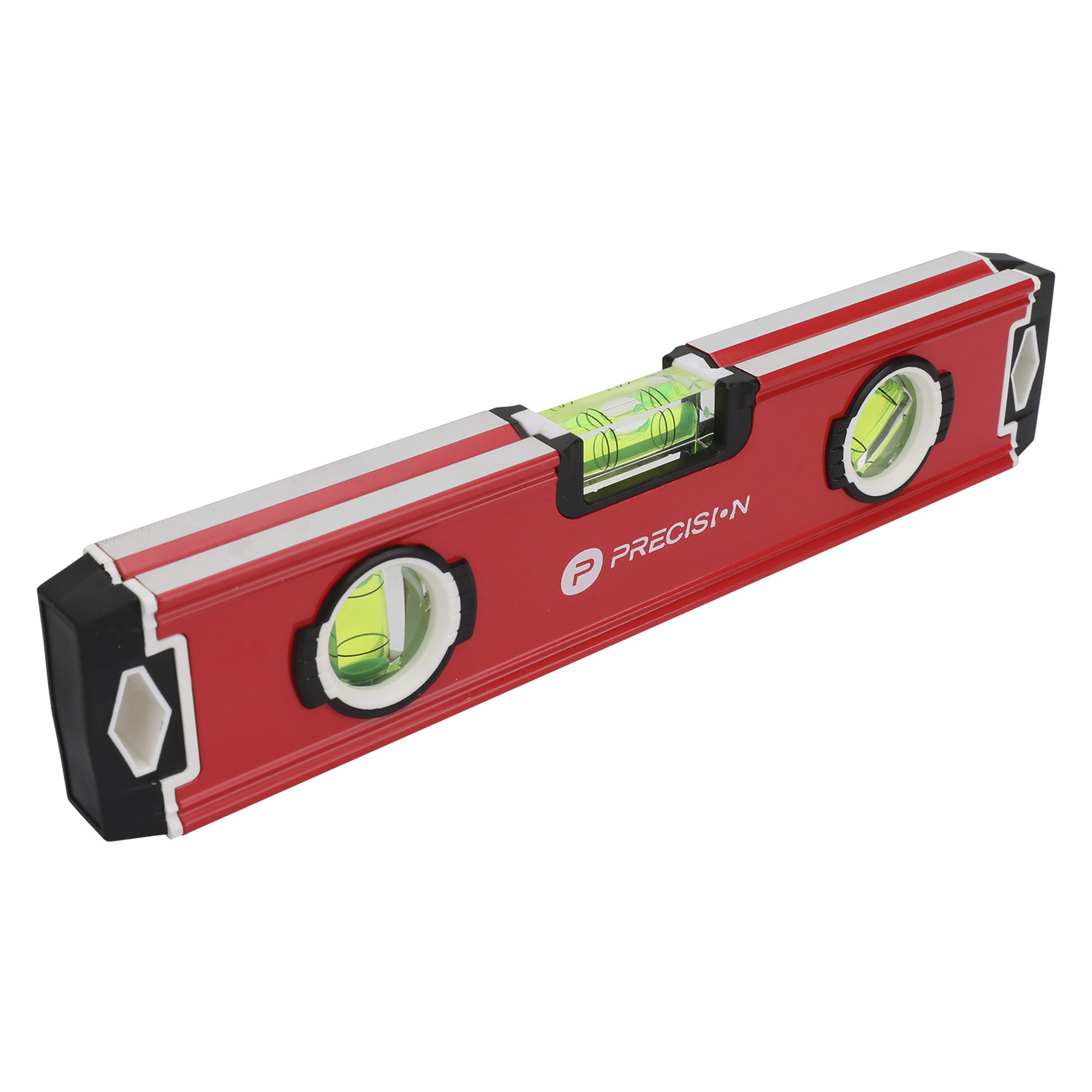 Precision pst-h080-01 Nivel Magnético de Aluminio Tipo Torpedo de 9? con Triple Burbuja.