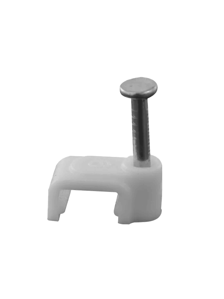 TCE LMG-NCC-5mm-GYQ100 - Grapa cuadrada de pared / medida interna 5 mm / Altura 6 mm / Color gris / Bolsa de 100 piezas #GRAPA