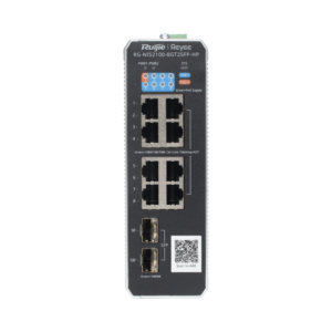 Ruijie rgnis21008gt2sfphp Switch Industrial PoE hasta , Ideal para temperaturas Extremas y protección contra descargas, 1 x PoE++ Port, 7 x PoE+ Ports, and 2 x SFP Uplink Ports