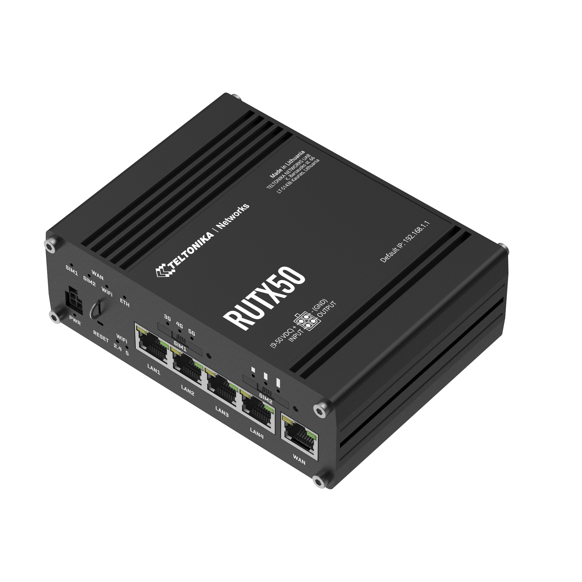 Teltonika rutx50 Router Industrial 5G 3.3Gbps, Doble SIM , Doble banda 802.3ac Wave2