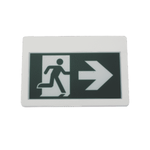 Sfire sf800mw Letrero LED de Señalización de salida Hombre Corriendo/ Alto brillo / Uso en pared, lateral o techo / Batería de Respaldo Incluida con hasta 120 minutos de duracion