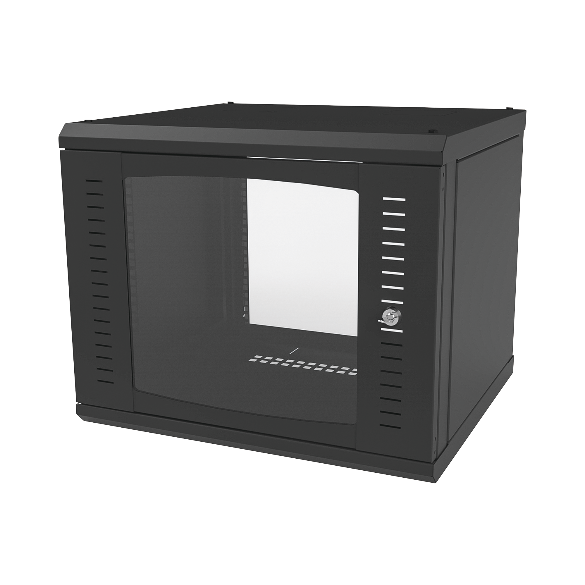 Linkedpro By Epcom sr1909gfp Gabinete para Montaje en Pared Fijo, con 9 Unidades de Rack, de 19in, Puerta de Cristal Templado, Fabricado en Acero