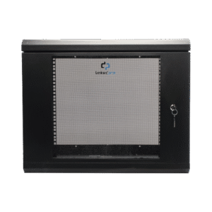 Linkedpro sr1909lh3gw Gabinete de Pared de 9U con Puerta de Cristal Templado, 479.5 mm de Profundidad, Rack de 19, Acero Reforzado Gris Mate