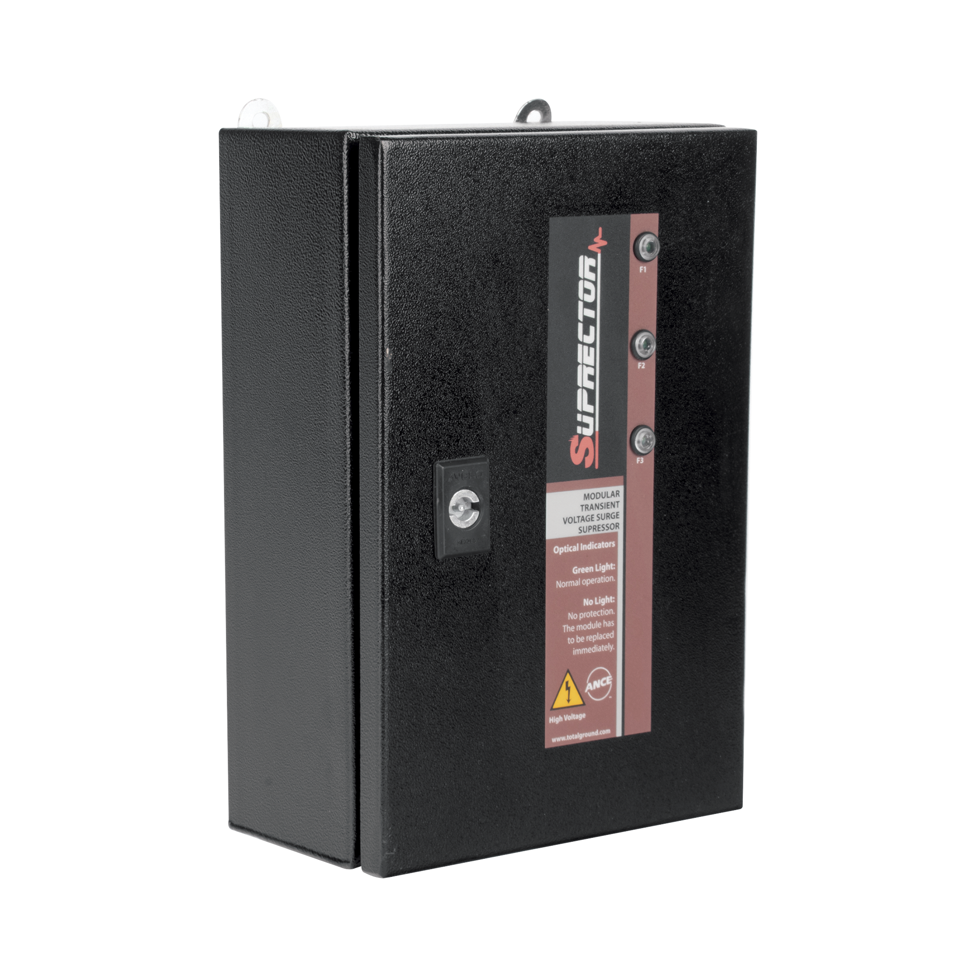 Total Ground supr2003fc Supresor de Pico Clase C con Voltaje de Operación 277/480 Vca, 3 Fases, 200 KA