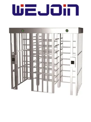 WEJOIN WJFTH613B - Torniquete de Doble Carril de Cuerpo Completo Bidireccional en Acero 304 Inoxidable IP68 para Exterior 5 Millones de Ciclos pase 25-35 Personas por Minuto Compatible con Controles de Acceso