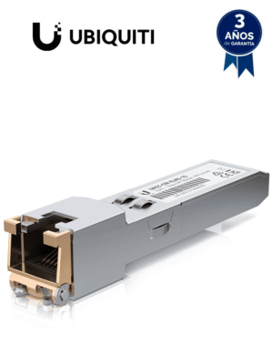 UBIQUITI UACC-CM-RJ45-1G - Modulo de Fibra UFiber/ Convertidor de SFP a RJ45/ 1000Mbps/ Distancia de hasta 100m de Conexión #preventa
