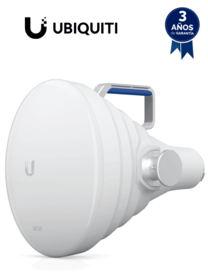 UBIQUITI UISP-HORN - Antena Sectorial 30° tipo Horn para Multipunto, 19.5 dBi. Rango extendido 5.15 - 6.875 GHz. Alto aislamiento al ruido. Compatible solo con AF5XHD, RP5ACGEN2 y LTURocket #UBILOCO