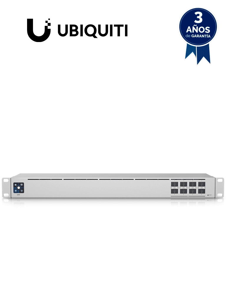 UBIQUITI USW-AGGREGATION - UniFi Switch Aggregation, administrable capa 2, 8 puertos SFP+ de 10G , Refrigeración silenciosa y sin ventilador. #UBILOCO#UBI79