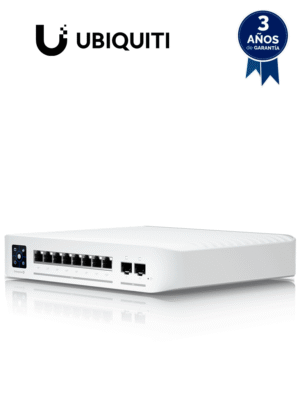 UBIQUITI USW-ENTERPRISE-8-POE - Switch capa 3 Administrable/ 8 puertos 2.5 GbE PoE/ 802.3at PoE/ 2 puertos 10G SFP+ #preventa