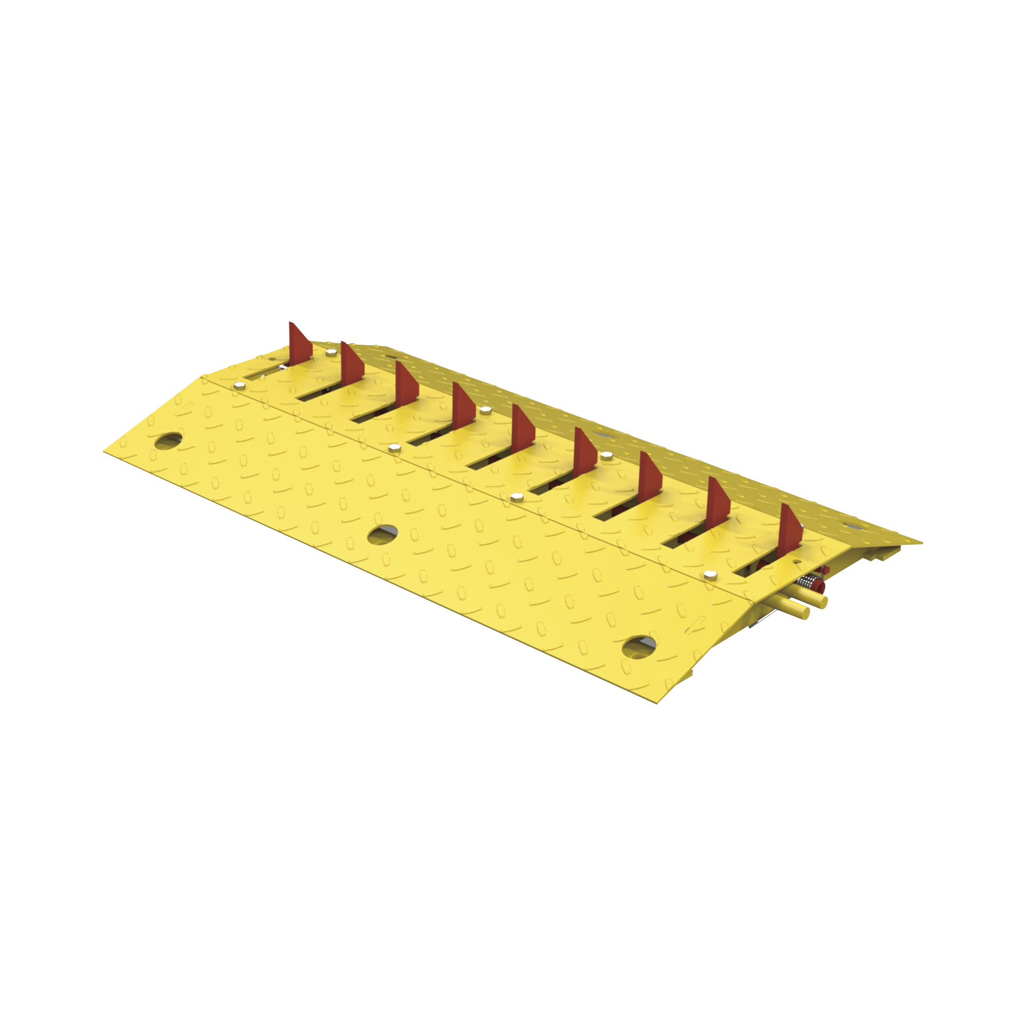 Accesspro xbtka Sección de Picos Ponchallantas de Uso Rudo / Máxima Carga Soportada de 10,000 kg por Eje