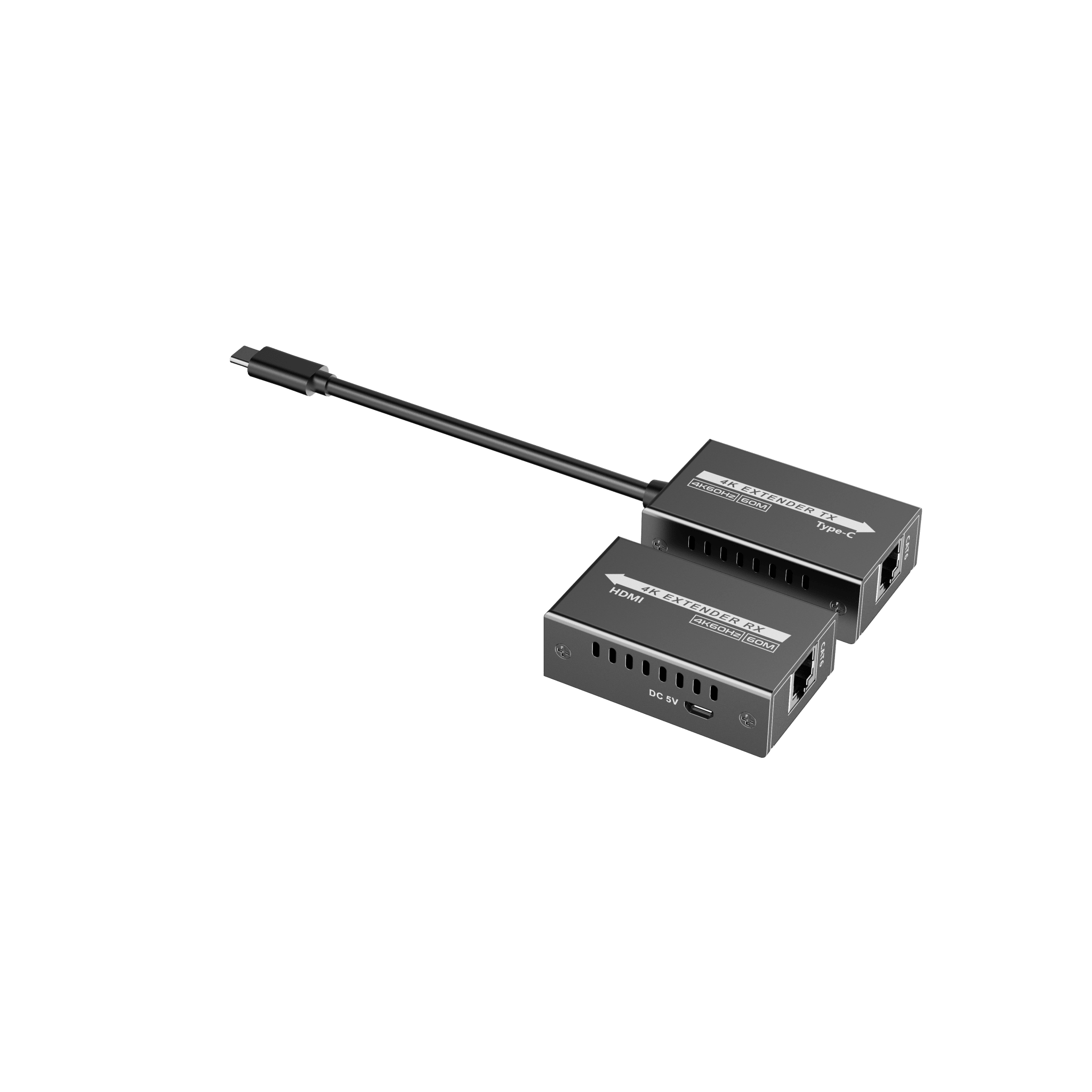 Epcom Titanium tt600th Extensor Mini 4K120Hz USB-C a HDMI | Transmisión 18 Gbps | Distancia 60m 4K@60Hz | HDR10 / HDCP 2.2 | Protección ESD ±8KV | Alimentación por Fuente de Señal