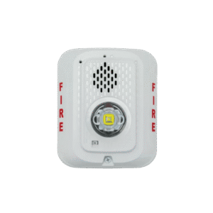 System Sensor p2wled Sirena con Lámpara LED Estroboscópica / a 2 Hilos / Montaje en Pared / 24 Vcd / Configuración Estroboscópica Seleccionable / Texto en Inglés / Color Blanca