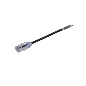 Panduit utp28x1bl Cable de Parcheo UTP Cat6A, CM/LSZH, Diámetro Reducido (28AWG), Color Negro, 1ft