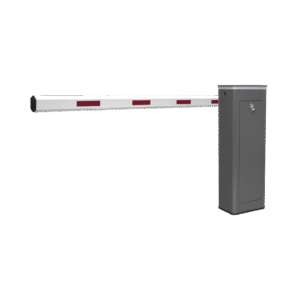 Accesspro ktxbflb Kit de Barrera Vehicular Izquierda y Brazo de 3 Metros / Finales de Carrera Ajustables por Programación / Movimiento Fluido / Diseño Elegante Color Gris / Con Corona Led Semaforizada