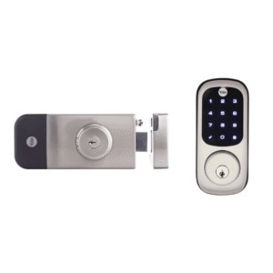 Yale-Assa Abloy mx89997 Cerradura Digital para Exteriores / Teclado Digital Táctil / Control Remoto App Yale / Compatible Zigbee-Z Wave Plus / Resistente Intemperie / Hasta 250 Usuarios / Baterías AA
