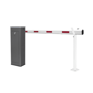 Accesspro ktxbsrb Kit de Barrera Vehicular Derecha y Brazo Telescópico de Hasta 5.5 m / Finales de Carrera Ajustables por Programación / Movimiento Fluido / Diseño Elegante Color Gris / Con Corona Led Semaforizada