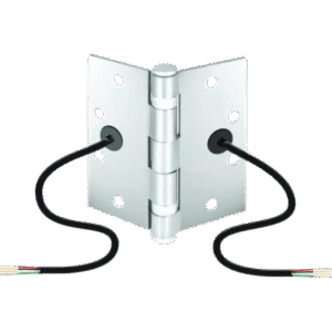Enforcer Secolarm sdh412 Bisagra de Transferencia Eléctrica SD-H412 / 12-24 VAC/VDC / 4 Hilos 28AWG / Acero Resistente a Vandalismo / Transferencia de Energía y Datos / Reemplazo de Bisagra Estándar