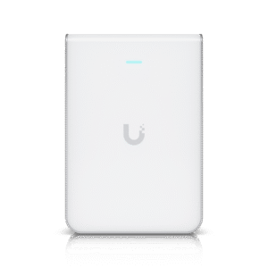 Ubiquiti u7prowall Punto de Acceso WiFi 7 Con Diseño de Pared, Tribanda en 2.4, 5 y 6 GHz, Hasta 10.688 Gbps, Puerto Ethernet 1/2.5 GbE, 300+ Clientes Simultáneos