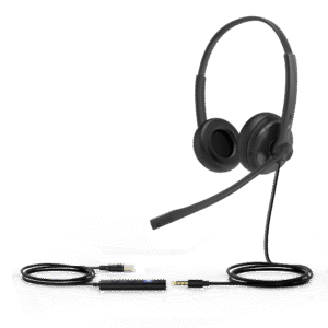 Yealink uh34dualteams Diadema USB Alámbrica Yealink UH34 Dual Teams C/ Almohadillas de Cuero Compatible con Teléfonos IP Yealink y Computadoras