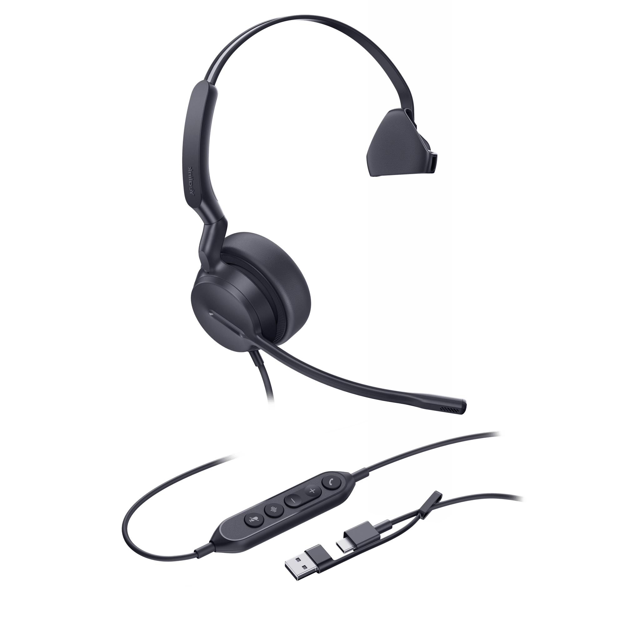 Yealink uh42monoteamsusbc/a Diadema Alámbrica Yealink UH42 Mono con Audio HD y Conectividad USB-C/A Certificada con Microsoft Teams
