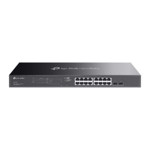 Tp-Link sg2218p Switch Omada SDN Administrable / 16 puertos Gigabit y 2 puertos SFP / Funciones sFlow, QinQ y QoS / Administración centralizada OMADA