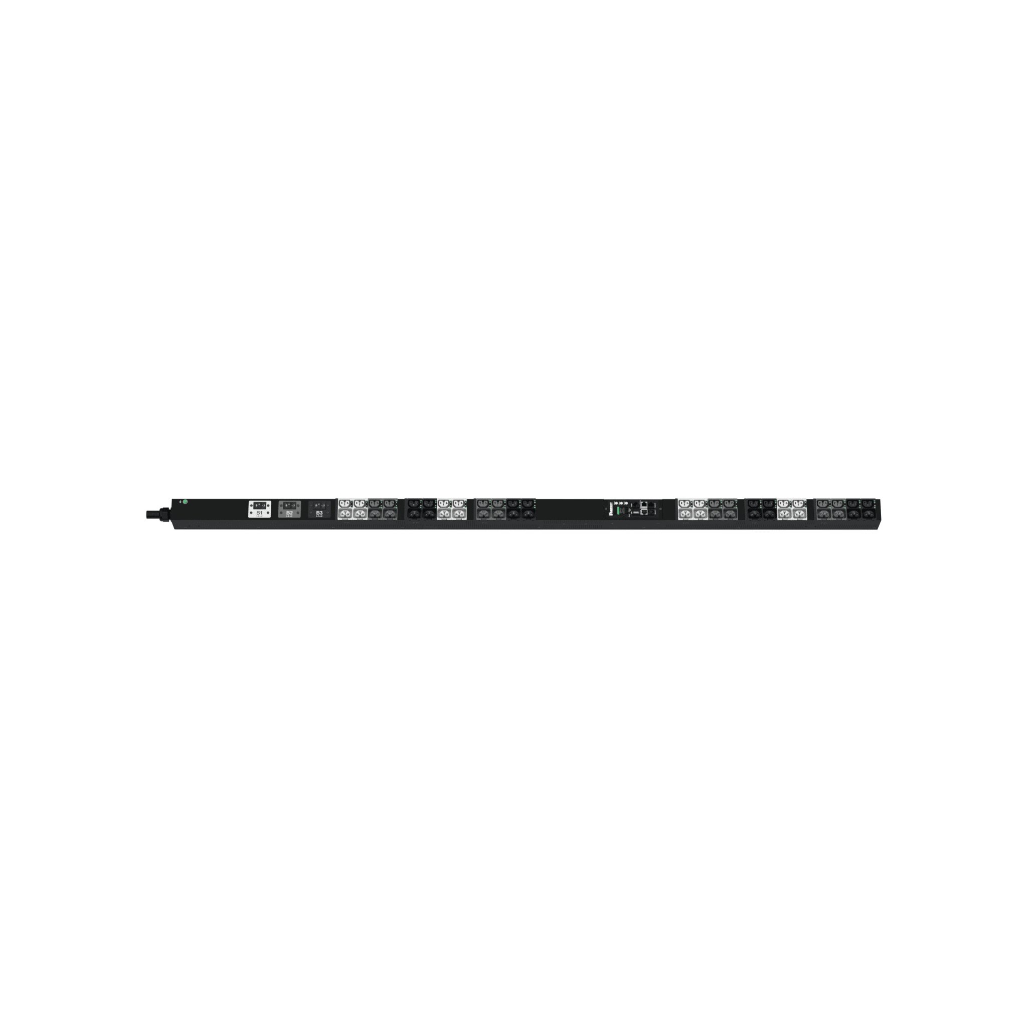 Panduit p48e21g PDU G6 Monitoreable y Switchable (MS) para Distribución de Energía, Enchufe de Entrada NEMA L21-30P, Con 24 Salidas C13/C15 y 24 C13/C15/C19/C21, de Instalación Vertical, 208 Vca, 30 Amp