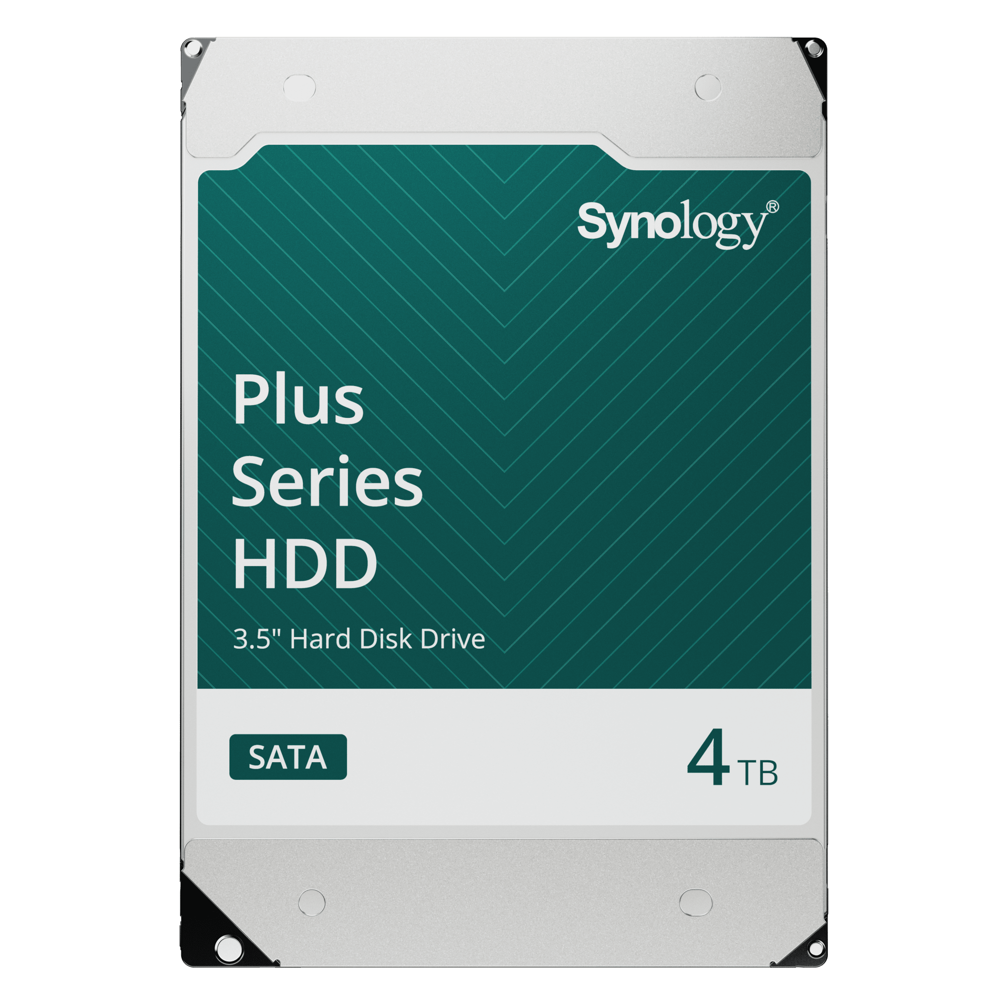 Synology hat33004t Disco Duro SATA de 3.5 Serie Plus | Capacidad 4TB | Interfaz SATA 6 GB/s | Velocidad de Rotación 5400 rpm | Caché 256 MB | MTBF 1.2 Millón de Horas | Carga de Trabajo 180 TB/año.