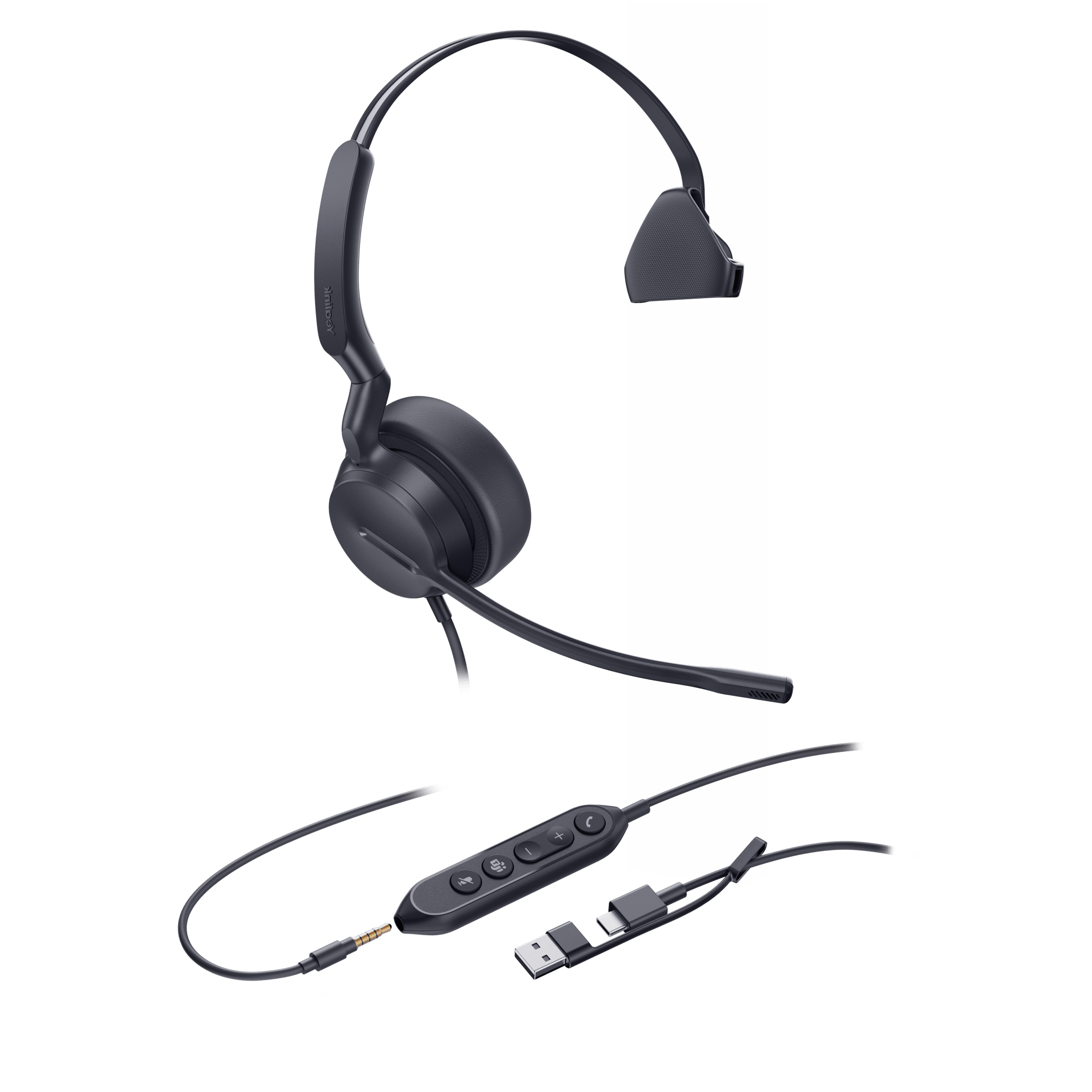 Yealink uh42-se-mono-teams-usb-c/a Diadema Alámbrica UH42 SE Mono de Yealink Certificada para Microsoft Teams con USB-C/A