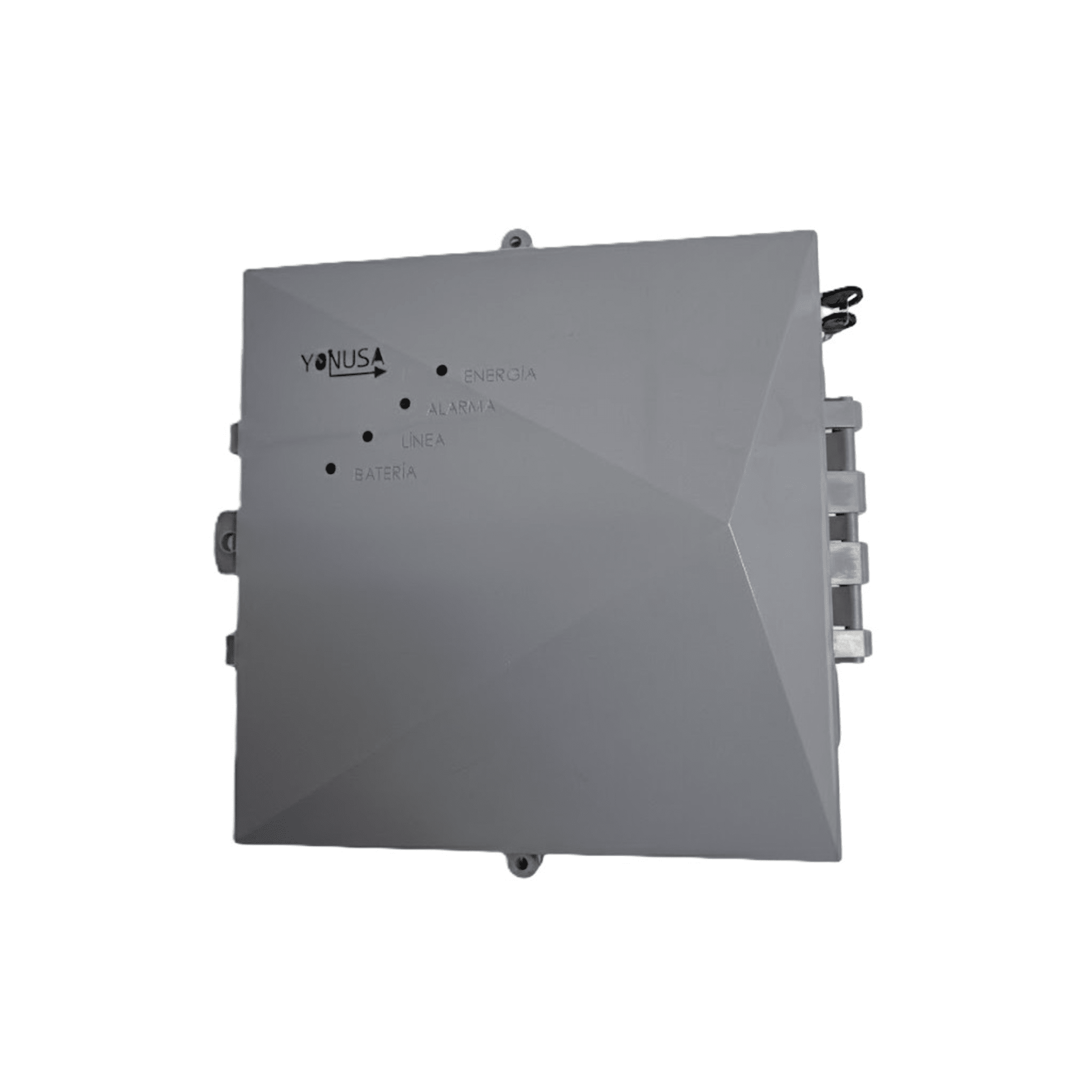 Yonusa sys12000/127afv3 Energizador para Cerco Eléctrico AF-CR / 10,000 Volts / 10,000 Metros Lineales / Alimentación AC 127-220V o Solar / Control Remoto RF 433 MHz / Sistema de Alarma Integrado / Salida Auxiliar 12Vdc 1.5A / Respaldo con Batería Interna 4A