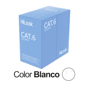 Hilook By Hikvision nc-1ln6uu/cca/m Cable de Red U/UTP Cat6 23AWG / Cumple ANSI/TIA-568.2-D / RoHS 2.0 / CPR Fca / Longitud 305 m / PVC Blanco / Resistencia a la Tracción y Compresión / Operación -20°C a 70°C