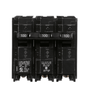 Siemens q3100 Interruptor automático enchufable tipo QP 3 polos, 100 amp.