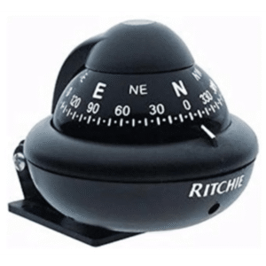 Ritchie x-10b-m Brújula Magnética RitchieSport Compass color negro / 2 Pulgadas (51 mm) Dial Directo / Alta Visibilidad / Iluminación Nocturna Verde Interna / Montaje Reversible 300 Grados / Compensadores Internos / Construcción Composite Alta