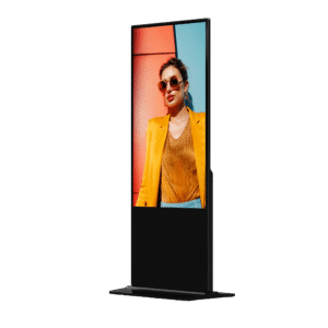 Hikvision ds-d6055un-d/s Pantalla de 55 4K para Publicidad Digital / Base para Piso (Totem) / Gestión de Contenido y Control Centralizado